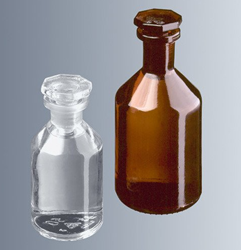 Dar Boyunlu & Şeffaf & Şilif Cam Kapaklı Çözelti Şişeleri